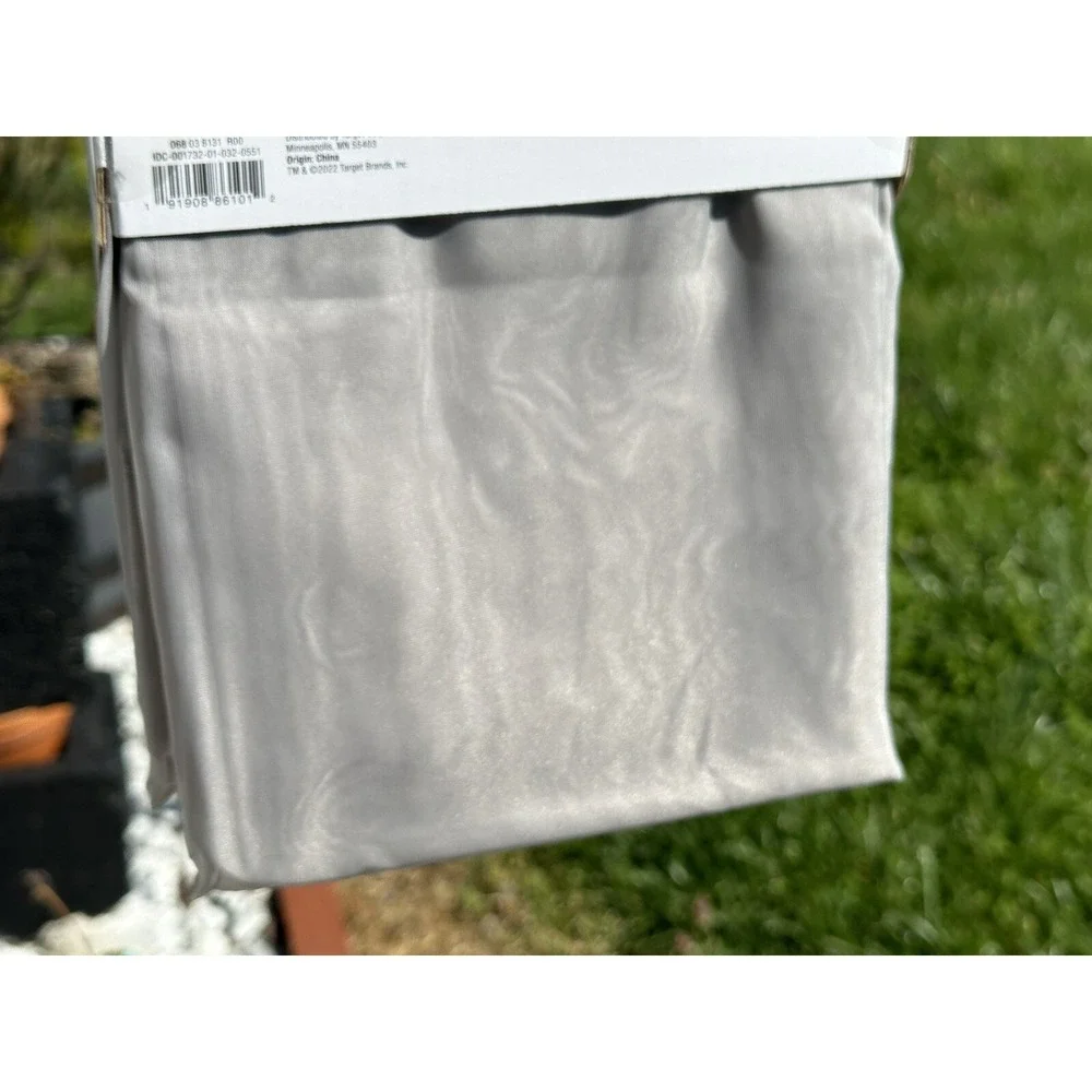 ⚡️2 pc Sheer Voile Window Curtain Panel Gray - Room‎ Essentials - 60